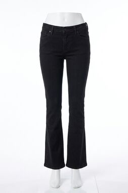 NEW DEAR JOHN DENIM jaxtyn high rise boot cut jeans in black olive